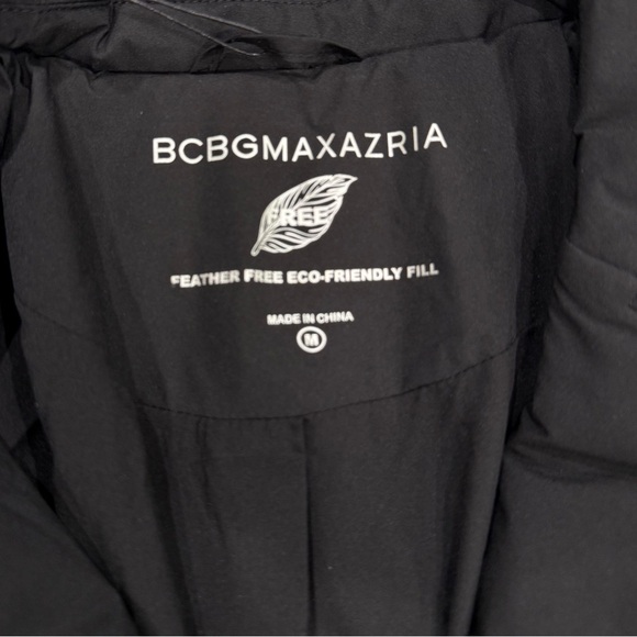 BCBGMaxAzria Women's Coat Black Quilted Double-Breasted Puffer - Picture 3 of 14